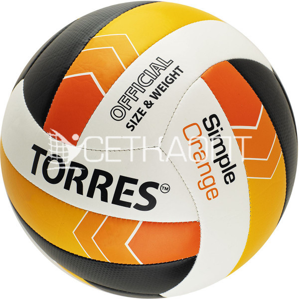 Мяч волейбольный TORRES Simple Orange V32125,