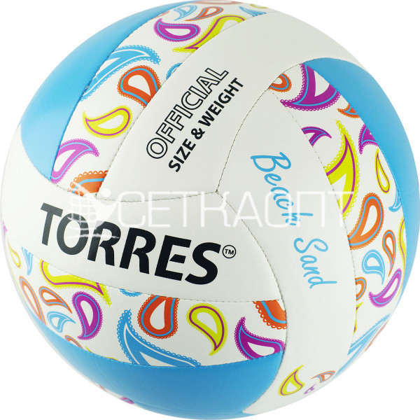 Мяч для пляжного волейбола TORRES Beach Sand Blue V32095B